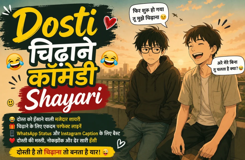 Dosti चिढ़ाने कॉमेडी Shayari