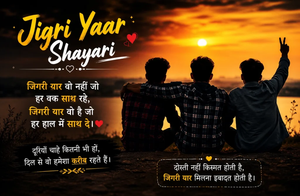 Jigri Yaar Shayari