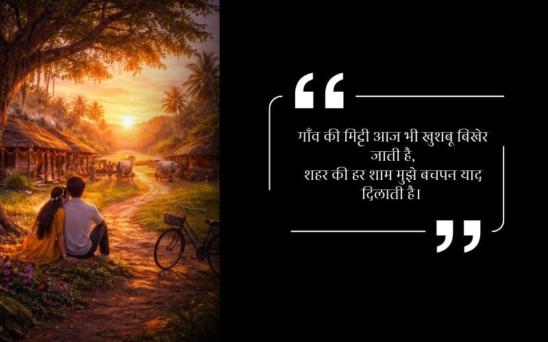गाँव की याद शायरी
