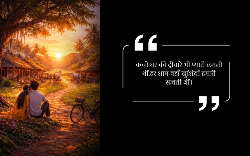 गाँव की याद शायरी