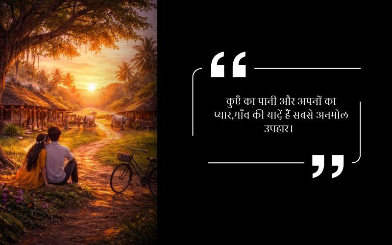 गाँव की याद शायरी