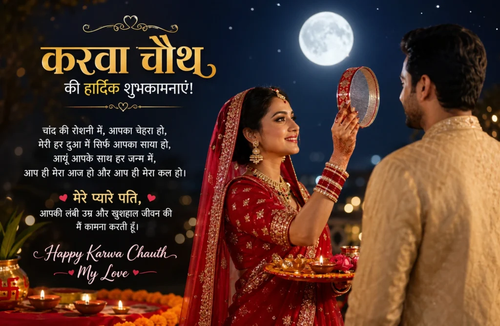 Karwa Chauth Wishes For Husband