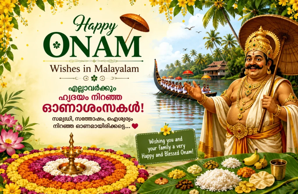 Onam Wishes in Malayalam